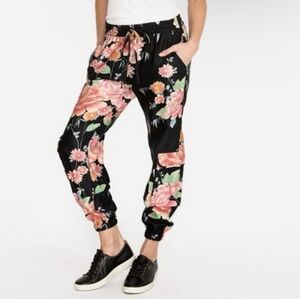 Johnny Was Women's Biya Gila Floral Jogger Pants Linen Size XS